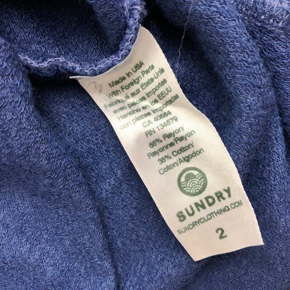 NEW SUNDRY LA NY Paris Hoodie Sweatshirt Sz 2 - Picture 11 of 14